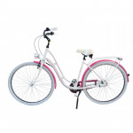 Mestský bicykel 28" Cossack Santa Cruz bielo-ružový hliníkový 19" 